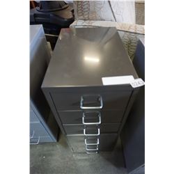 GREY 6 DRAWER METAL ORGANIZER