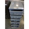 Image 3 : GREY 6 DRAWER METAL ORGANIZER