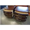 Image 2 : PAIR OF 3 DRAWER MODERN NIGHTSTANDS