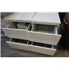 Image 2 : PAIR OF WHITE 2 DRAWER NIGHT STANDS