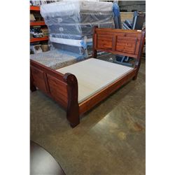 PINE SLEIGH BED FRAME DOUBLE SIZE