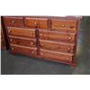 Image 2 : 9 DRAWER PINE DRESSER W/ MIRROR