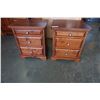 Image 1 : PAIR OF PINE 3 DRAWER NIGHTSTANDS