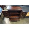 Image 2 : REPRODUCTION CARVED MAHOGANY 2 DOOR CABINET