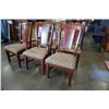 Image 2 : SET OF 6 MODERN UPHOLSTERED DINING CHAIRS