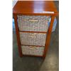 Image 3 : 3 DRAWER WICKER STAND