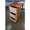 Image 5 : 3 DRAWER WICKER STAND
