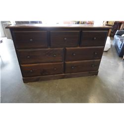 FLOOR MODEL SOLID PINE 7 DRAWER DRESSER DOVETAILED CONSTRUCTION LOCALLY MANUFACTURED