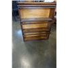 Image 2 : ANTIQUE 3 SECTION QUARTER SAWN OAK LAWYERS BOOKCASE