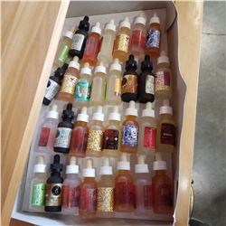 32 BOTTLES OF VAPE JUICE ASSORTED, 30ML RETAIL $20 EACH