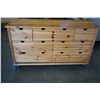 Image 1 : PINE 7 DRAWER ROLLING DRESSER