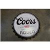 Image 1 : NEW BOTTLE CAP TIN SIGN - COORS BANQUET
