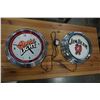 Image 1 : COORS LIGHT AND JIM BEAM LIGHT UP CLOCKS