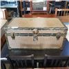 Image 2 : VINTAGE WICKER LOOK STORAGE TRUNK