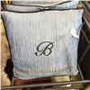 Image 2 : 5 EMBROIDERED B PILLOWS