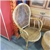 Image 2 : RATTAN CHAIR AND OTTOMAN