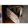 Image 1 : ANTIQUE IRON, 2 SAD IRONS, AND IRONING BOARD AND 4 NEW KMC BIKE CHAINS AND ANTIQUE KITCHEN ITEMS - T