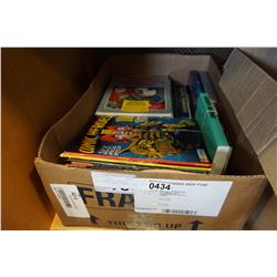 BOX OF GRAPHIC NOVELS, MAGAZINES, HARD COVERS, ETC