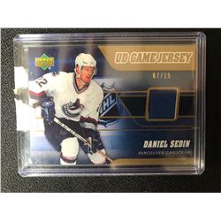 UPPER DECK GAME JERSEY DANIEL SEDIN (07/15)