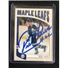 Image 1 : RICK VAIVE SIGNED MAPLE LEAFS HOCKEY CARD