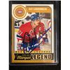 Image 1 : O-PEE-CHEE MARQUEE LEGEND GUY CARBONNEAU SIGNED HOCKEY CARD