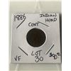 Image 1 : 1886 Indian Head Cent Very Fine Grade