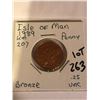 Image 1 : Rare 1989 Isle of Man Penny UNC High Grade