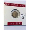 Image 1 : 1901 GUATEMALA 1/4 Real Coin