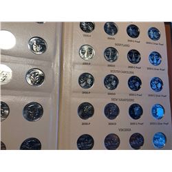 State Quarters Set with SILVER PROOFS in Dansco Book 90 Total Coins