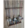 Image 1 : Wooden Fishing Rod Holder and Rack