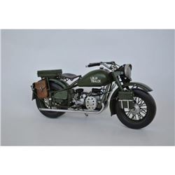 Retro US Army Harley Davidson Motorcycle Artwork Metal