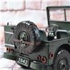 Image 5 : Willys Jeep Model WWII US Army handmade Metal Model