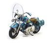 Image 1 : Metal Material Blue Indian Motorcycle Model