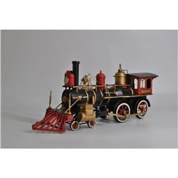 Black and Red Antique Style Metal Train