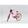 Image 1 : Miniature Pink Woman Bicycle Classic Artwork