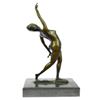 Image 7 : Nude Dancer Posing Bronze Sculpture on Marble Base Statue