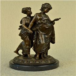 Ancient Grecian Women Bronze Sculpture