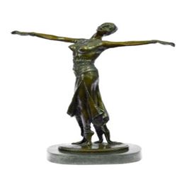 Dancer Standing on her Toes Bronze Sculpture