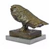 Image 5 : Modern Art Owl Bronze Sculpture on Marble Base Statue