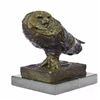 Image 9 : Modern Art Owl Bronze Sculpture on Marble Base Statue