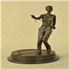 Image 1 : Taylor Lady Dog Trainer Bronze Sculpture