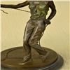 Image 3 : Taylor Lady Dog Trainer Bronze Sculpture