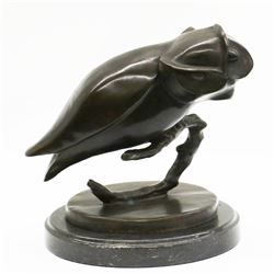 Abstract Modern Art Owl Bronze Sculpture