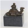 Image 5 : Arab Man Camel Rider Bronze Sculpture