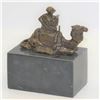 Image 6 : Arab Man Camel Rider Bronze Sculpture