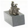Image 7 : Arab Man Camel Rider Bronze Sculpture