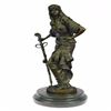 Image 1 : Persian Princess With Sword Bronze Sculpture on Marble Base Figurine