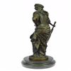 Image 2 : Persian Princess With Sword Bronze Sculpture on Marble Base Figurine