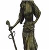 Image 7 : Persian Princess With Sword Bronze Sculpture on Marble Base Figurine