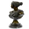 Image 5 : Egyptian Cleopatra Bronze Sculpture on Marble Base Statue